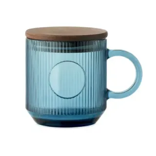 Ribbed glass mug 300ml - MO2752 (MOCN#23)